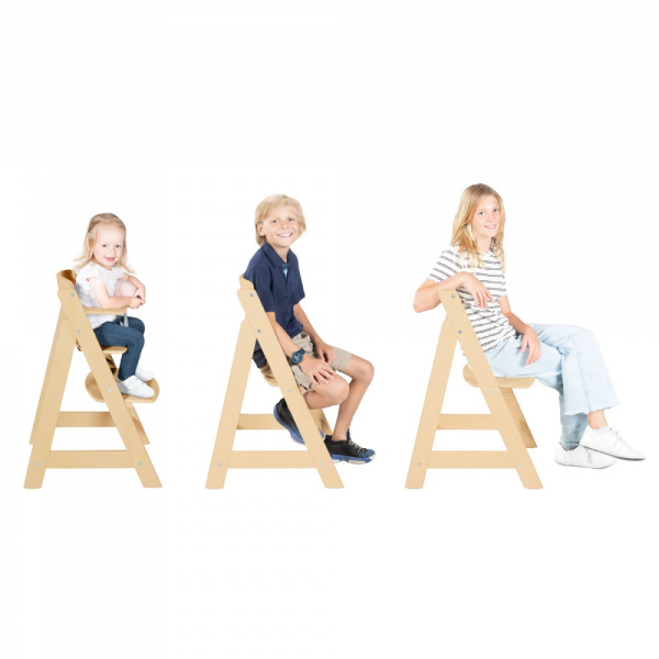 Chaise haute évolutive sit up flex bois naturel Roba