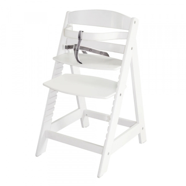 Chaise haute évolutive sit up lll bois blanc laqué Roba