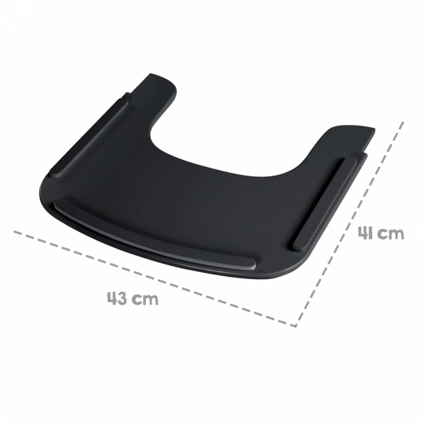 Tablette chaise haute sit up flex noir Roba