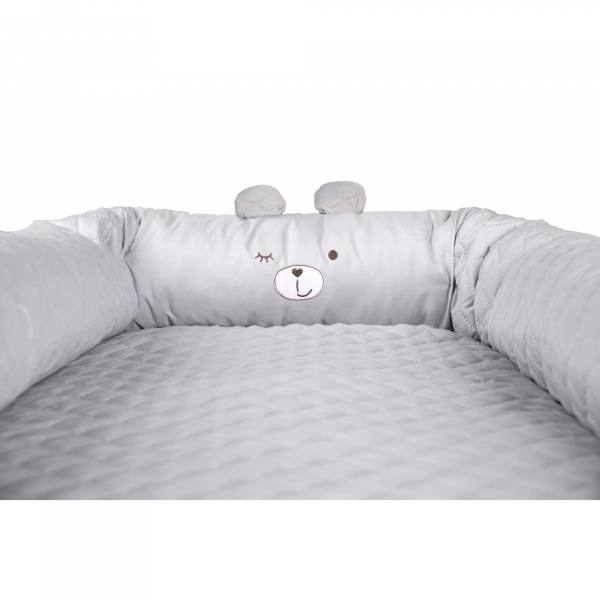 Réducteur de lit bébé ours sammy gris Roba