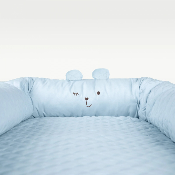 Réducteur de lit bébé ours benny bleu Roba