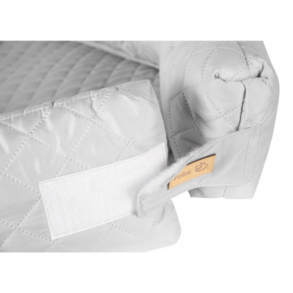 Réducteur de lit bébé gris Roba