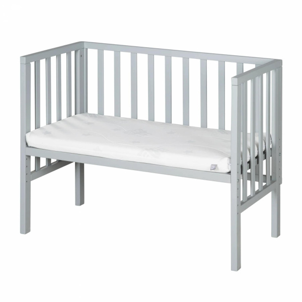 Berceau cododo 2 en 1 bois taupe avec matelas Roba