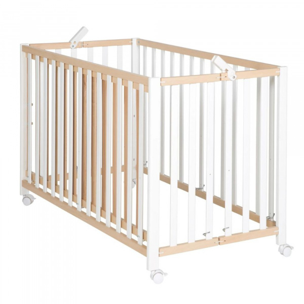 Lit pliant enfant fold up 60x120 cm bois blanc Roba