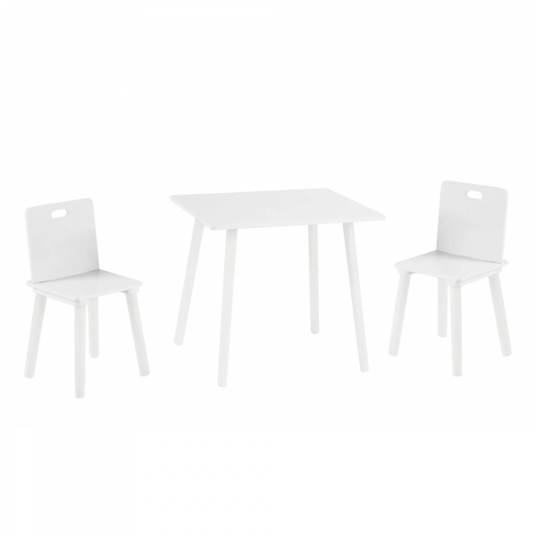Ensemble table et chaises enfant blanc Roba
