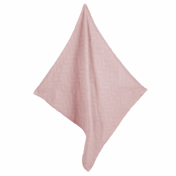 Couverture bébé tricot 80x80 cm rose/mauve Roba