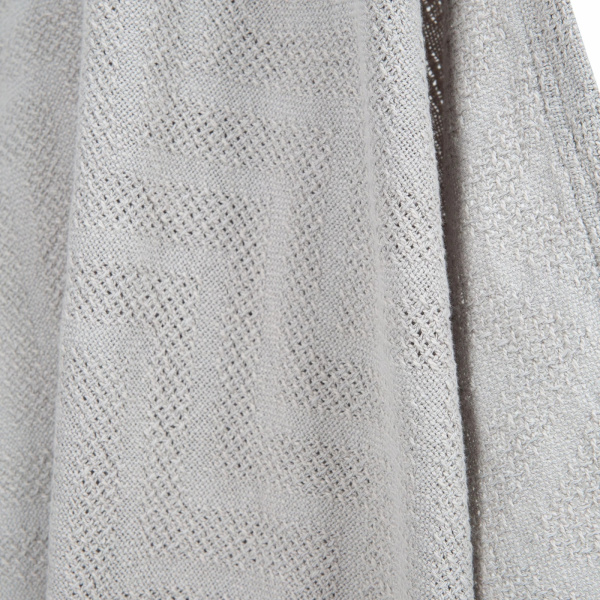 Couverture bébé tricot 80x80 cm gris argenté Roba