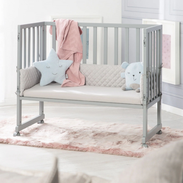 Drap-housse en jersey 40x90cm - 45x90cm lil planet gris argenté Roba