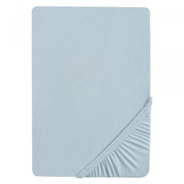 Drap-housse en jersey 40x90cm - 45x90cm lil planet bleu clair Roba
