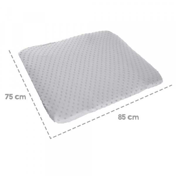 Housse matelas à langer 75 x 85 cm bleu clair Roba