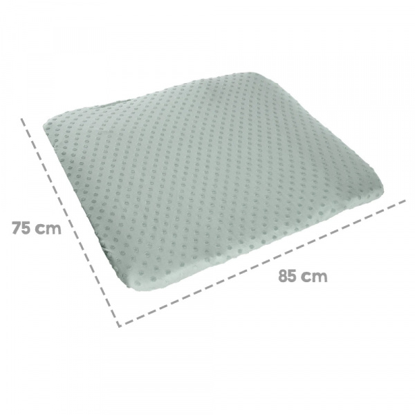 Housse matelas à langer 75 x 85 cm bleu clair Roba
