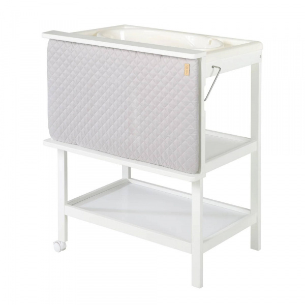 Table à langer pliable avec baignoire baby pool et matelas à langer roba style gris Roba