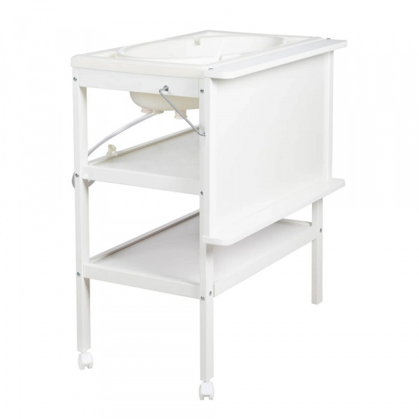 Table à langer pliable avec baignoire baby pool et matelas à langer roba style gris Roba