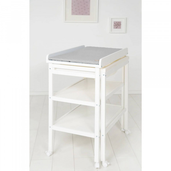 Table à langer avec baignoire baby pool et matelas à langer roba style gris Roba