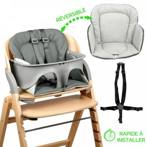 Chaise haute merdio pecan graphite Renolux