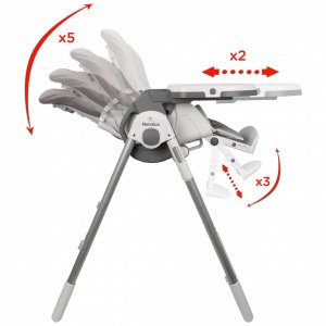 Chaise bébé vision avec réducteur sophie la girafe so chic Renolux