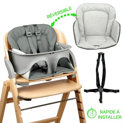 Chaise haute merdio natural graphite