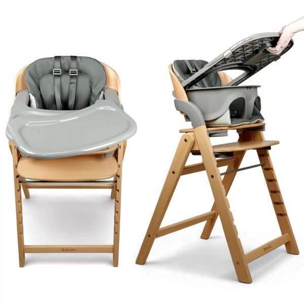 Chaise haute merdio natural graphite Renolux