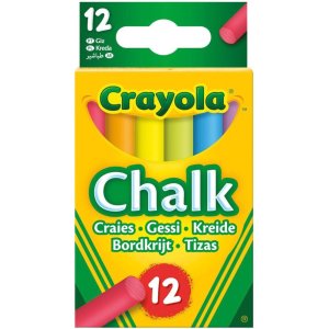 Boîte de 12 craies de couleur anti-poussière Crayola
