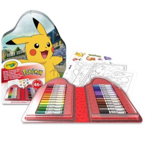 Mallette de coloriage pokémon avec feutres et autocollants Crayola