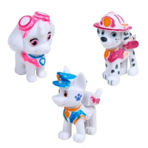 Coffret avec 4 figurines pat’patrouille à colorier et à laver Crayola