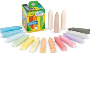 Boîte de 16 craies de trottoir lavables Crayola