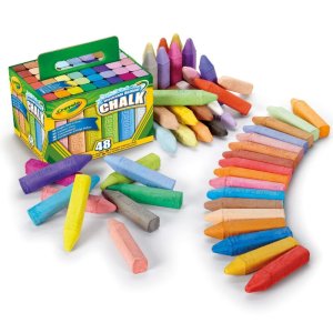 Boîte de 48 craies de trottoir lavables Crayola