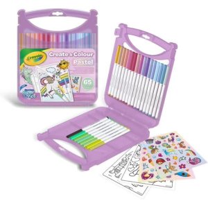 Mallette de coloriage pastel 65 pièces Crayola