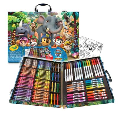 Mallette de coloriage d'artiste inspiration pat’patrouille 128 pièces