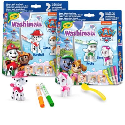 Coffret avec 2 figurines pat’patrouille à colorier et à laver