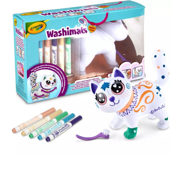 Figurine chat à colorier jumbo jenny Crayola