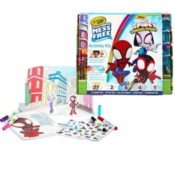 Coffret de coloriage sans tache wonder spidey Crayola