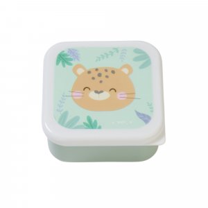 Lot de 3 lunch box enfant vert Saro