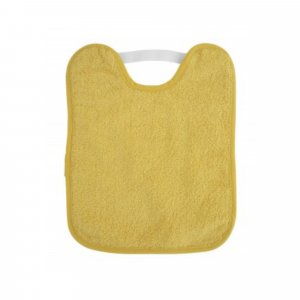 Bavette en bouclette avec élastique moutarde Saro