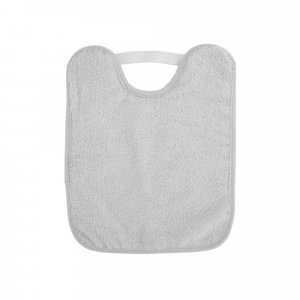 Bavoir bébé en bouclette gris Saro