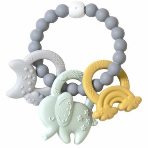 Anneau de dentition eléfun bleu Saro