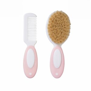 Brosse et peigne bébé rose Saro