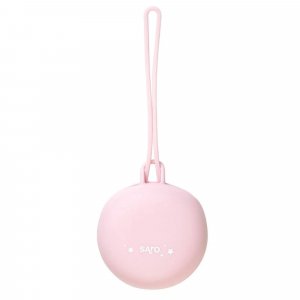 Porte sucettes en silicone rose Saro