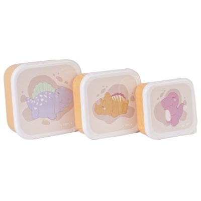 Lot de 3 lunch box enfant moutarde