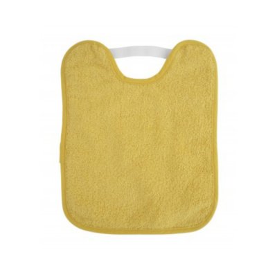Bavette en bouclette avec élastique moutarde