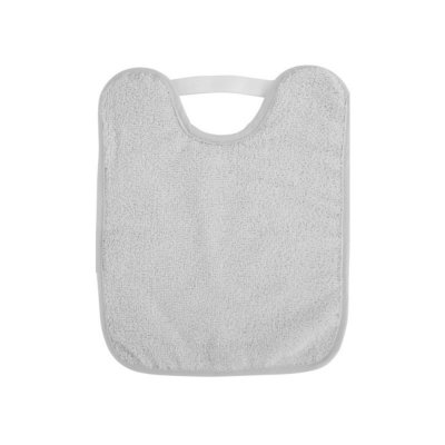 Bavoir bébé en bouclette gris