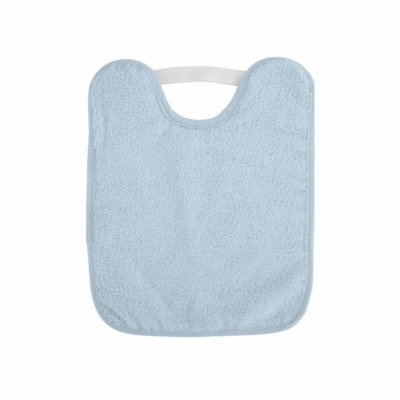 Bavoir bébé en bouclette bleu