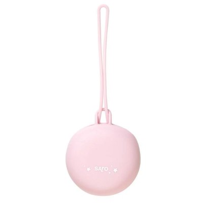 Porte sucettes en silicone rose