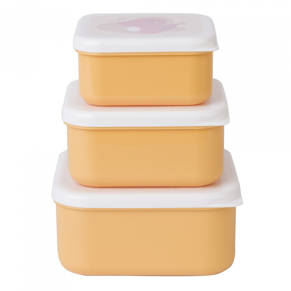 Lot de 3 lunch box enfant moutarde Saro