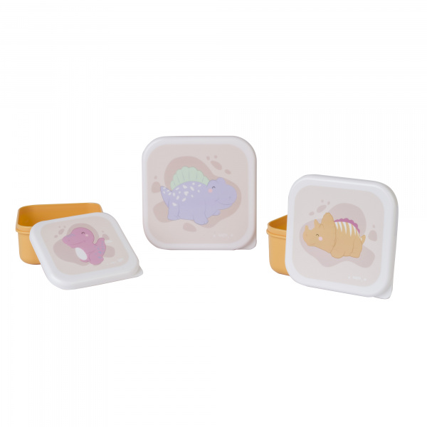 Lot de 3 lunch box enfant moutarde Saro