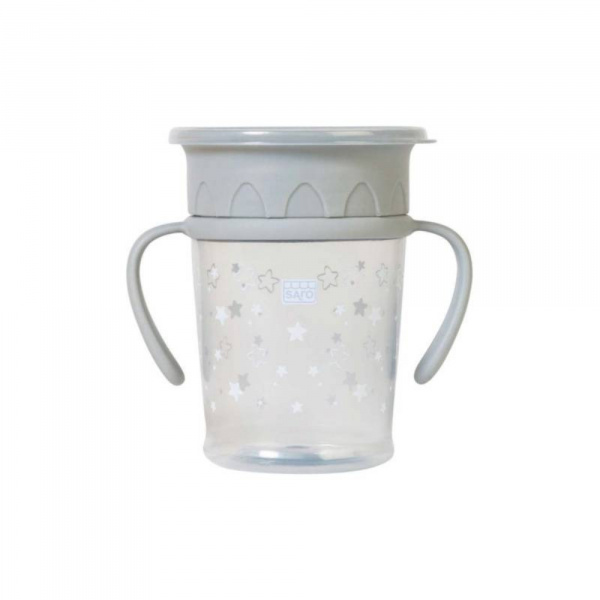 Tasse anti-fuite gris Saro