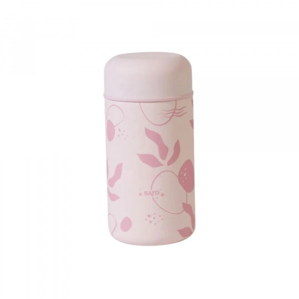 Thermos en acier inoxydable rose Saro