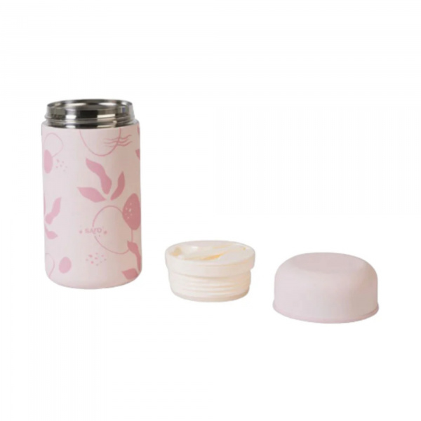 Thermos en acier inoxydable rose Saro