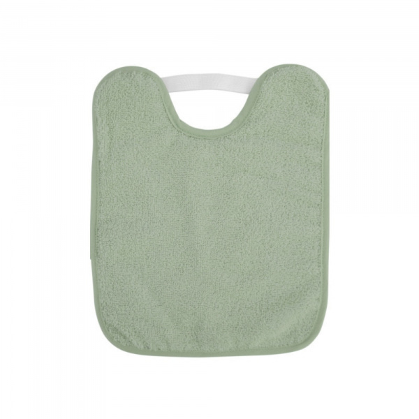 Bavoir bébé en bouclette vert Saro