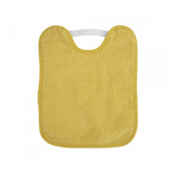 Bavette en bouclette avec élastique moutarde Saro